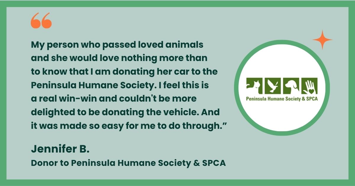 Peninsula Humane Society testimonial