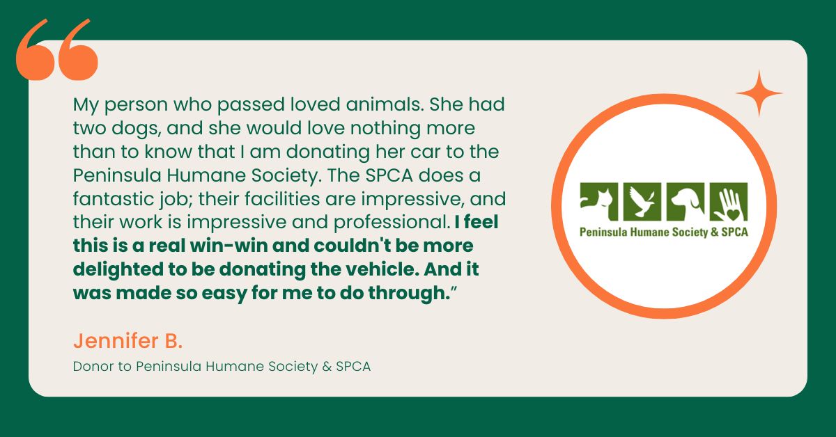 Peninsula Humane Society testimonial